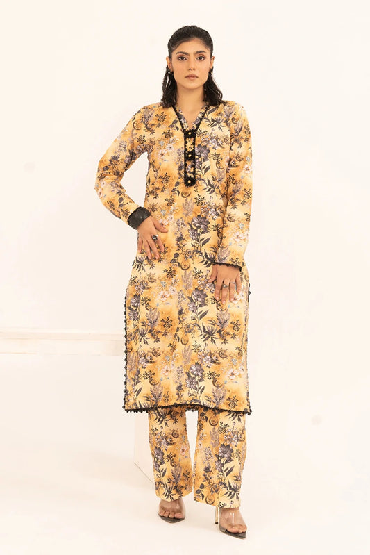 Kleren - Aroma Digital Printed Lawn - Stitched - A-40