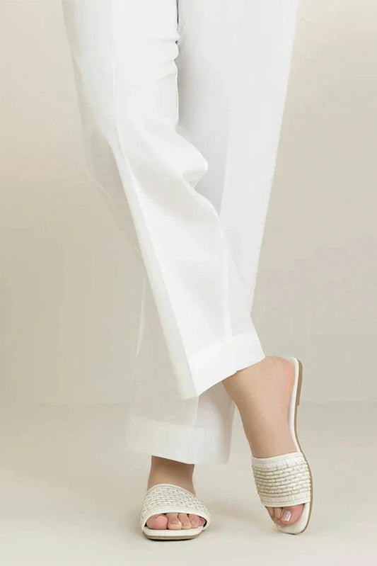 Picture of 6Teen - Basic White Trouser - Available at Raja Sahib