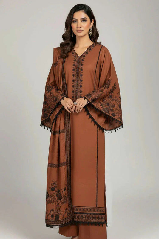 Picture of Nawaz Fabrics - Libaas Exclusive Winter Collection - LNF-71 COPPER COIN - Unstitched - Available at Raja Sahib