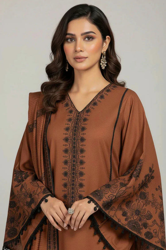 Picture of Nawaz Fabrics - Libaas Exclusive Winter Collection - LNF-71 COPPER COIN - Unstitched - Available at Raja Sahib