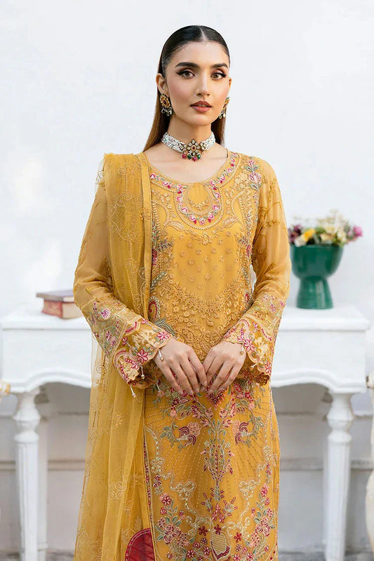 Picture of Ramsha - Chevron Embroidered Chiffon Collection Vol 10 - A-1004 - Unstitched - Available at Raja Sahib