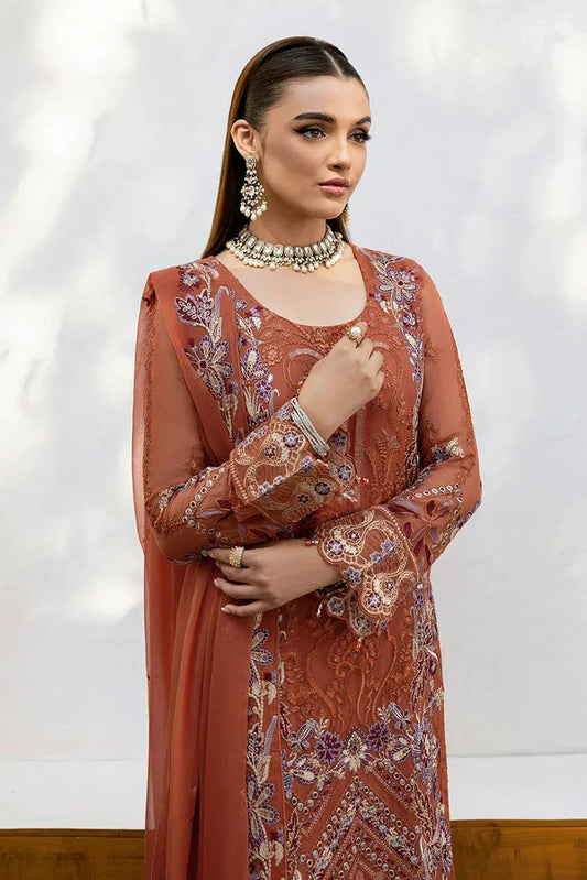 Picture of Ramsha - Chevron Embroidered Chiffon Collection Vol 10 - A-1007 - Unstitched - Available at Raja Sahib