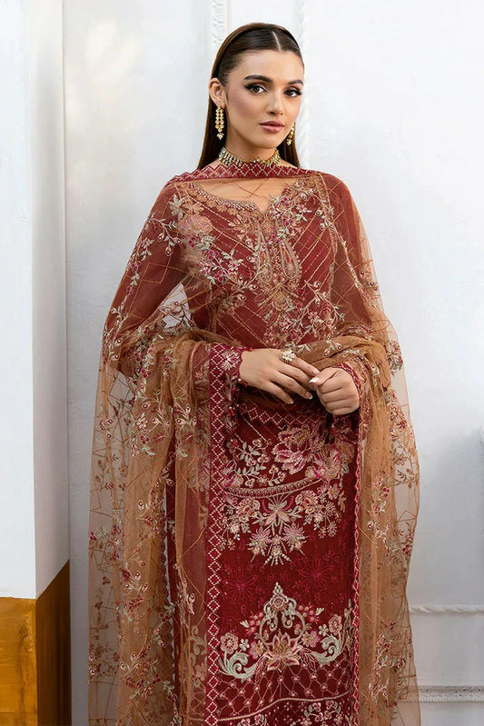 Picture of Ramsha - Chevron Embroidered Chiffon Collection Vol 10 - A-1010 - Unstitched - Available at Raja Sahib