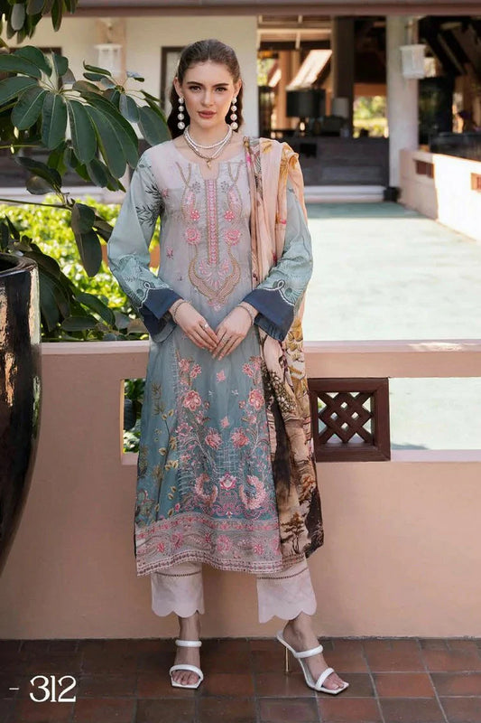 Picture of Ramsha - Ghazal Luxury Lawn Collection Vol 3 - G-312 - Unstitched - Available at Raja Sahib