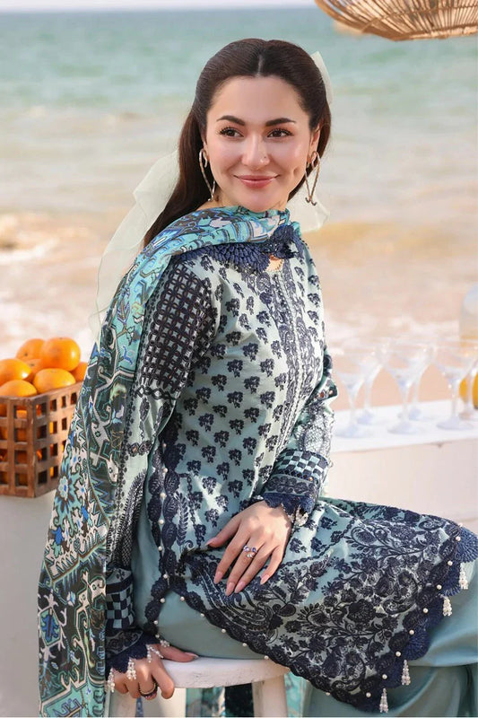 Picture of Serene - Hania Luxury Lawn Collection - SL 75 A Parizay - Unstitched - Available at Raja Sahib