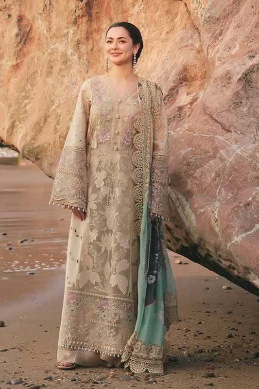 Picture of Serene - Hania Luxury Lawn Collection - SL 83 Ayzal - Unstitched - Available at Raja Sahib