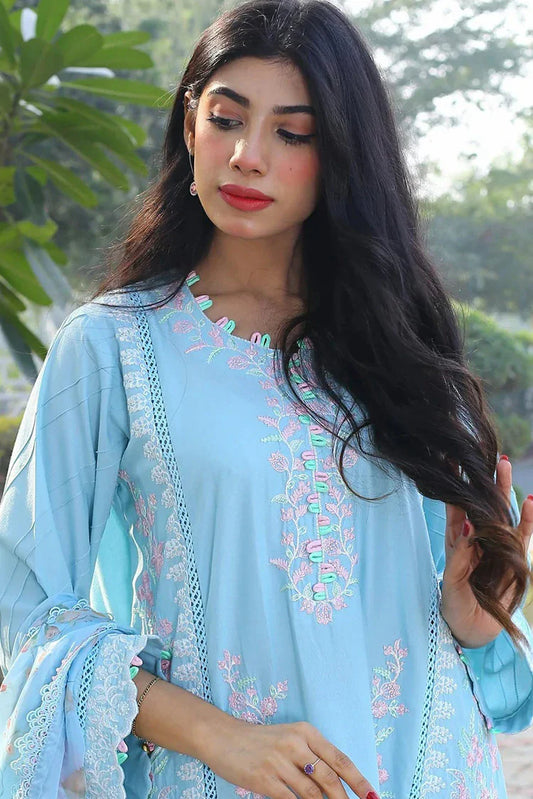 Picture of Zyna - Lawn Collection - 05 Feesha - Unstitched - Available at Raja Sahib