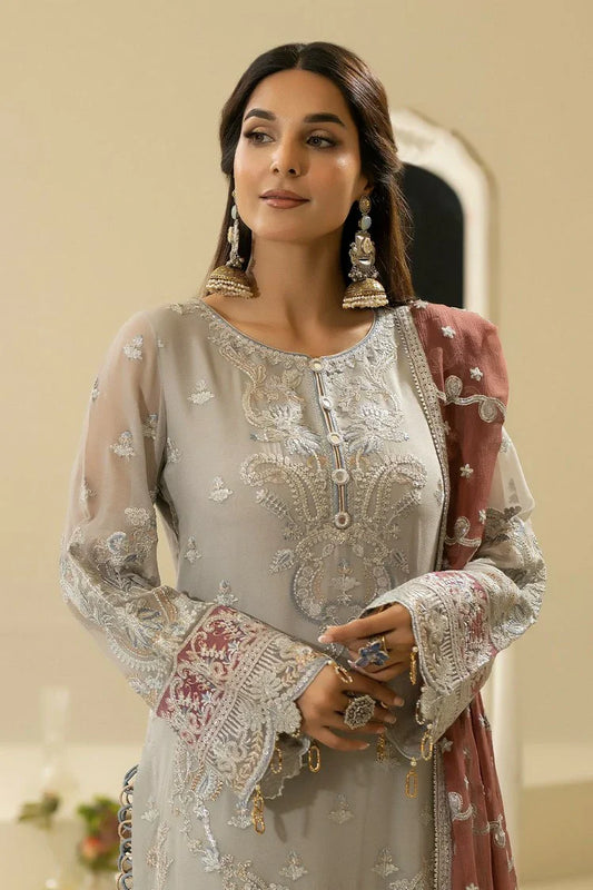 Picture of Imrozia - Nisha Eid Luxury Chiffon Edit - M-85 MEHZA - Unstitched - Available at Raja Sahib