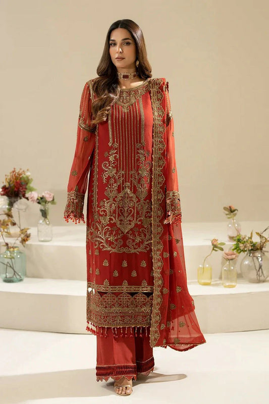 Picture of Imrozia - Nisha Eid Luxury Chiffon Edit - M-90 AREESHA - Unstitched - Available at Raja Sahib