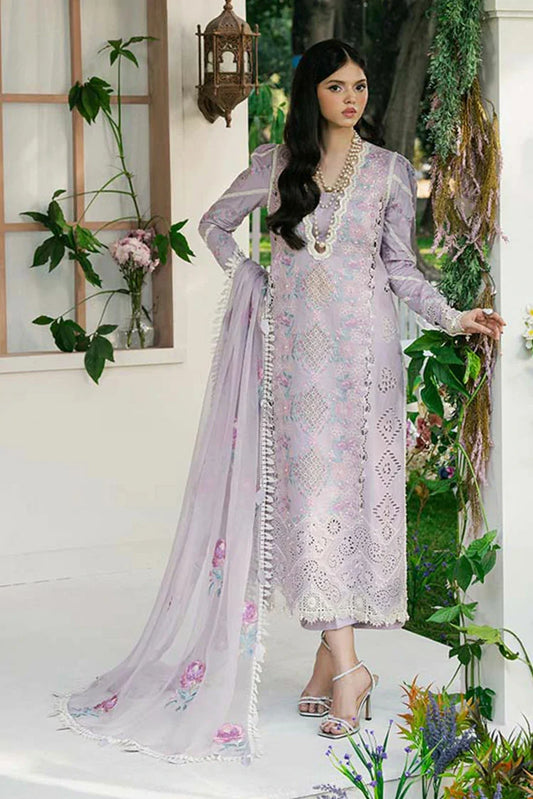 Picture of Zevk - Flora Festive Lawn Vol 2 - 03 LILLY - Unstitched - Available at Raja Sahib
