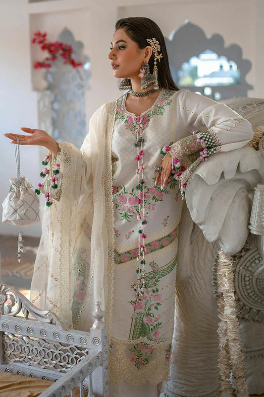 Picture of Hijab Omer - Sajna Luxury Festive Lawn Collection - 05 Asra - Unstitched - Available at Raja Sahib