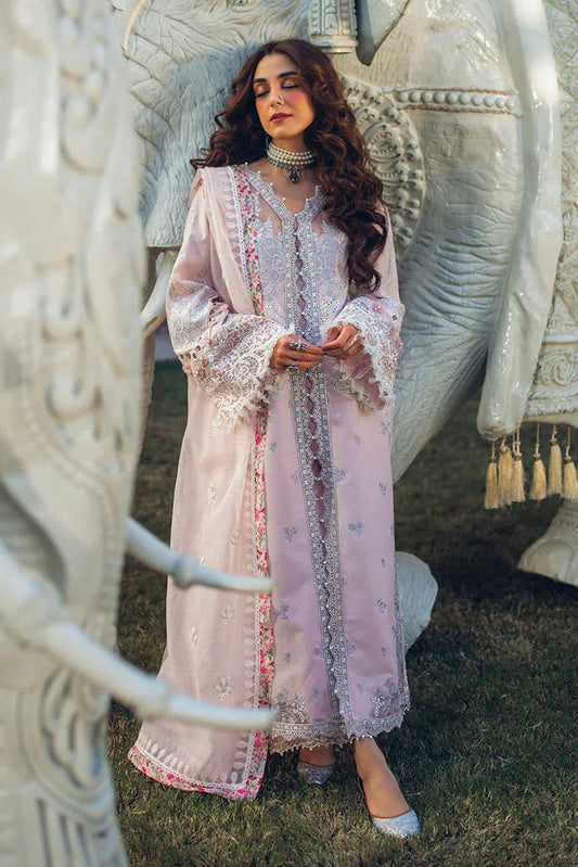 Picture of Hijab Omer - Sajna Luxury Festive Lawn Collection - 07 Daisy - Unstitched - Available at Raja Sahib