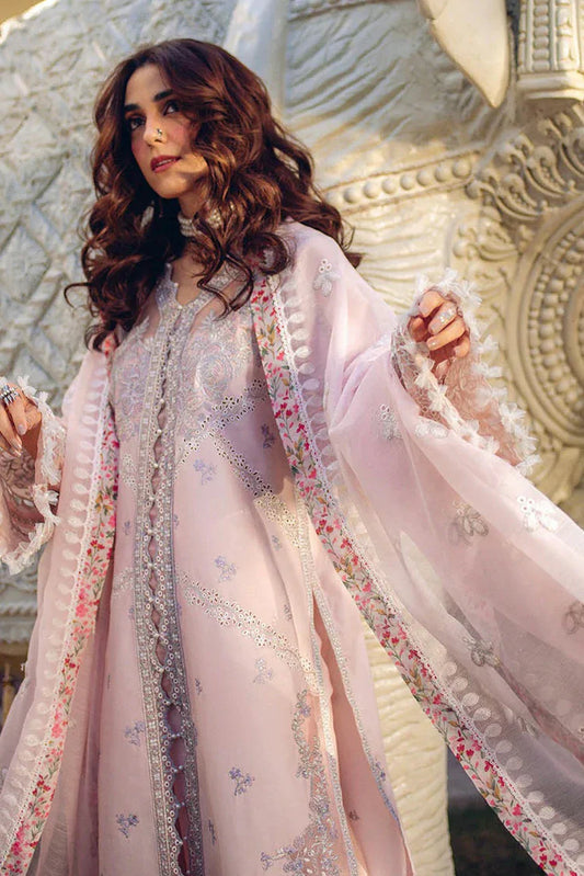 Picture of Hijab Omer - Sajna Luxury Festive Lawn Collection - 07 Daisy - Unstitched - Available at Raja Sahib