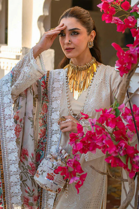 Picture of Hijab Omer - Sajna Luxury Festive Lawn Collection - 09 Esme - Unstitched - Available at Raja Sahib