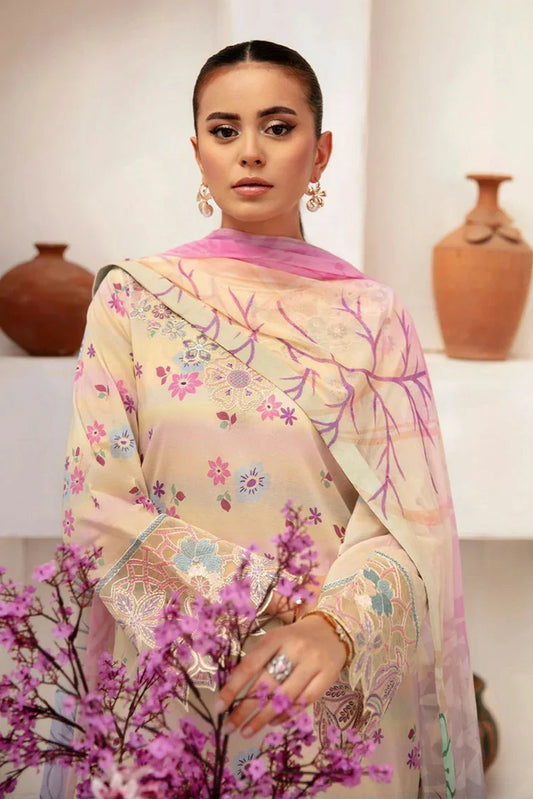 Picture of Ramsha - Rangrez Embroidered Lawn Collection Vol 7 - N-704 - Unstitched - Available at Raja Sahib