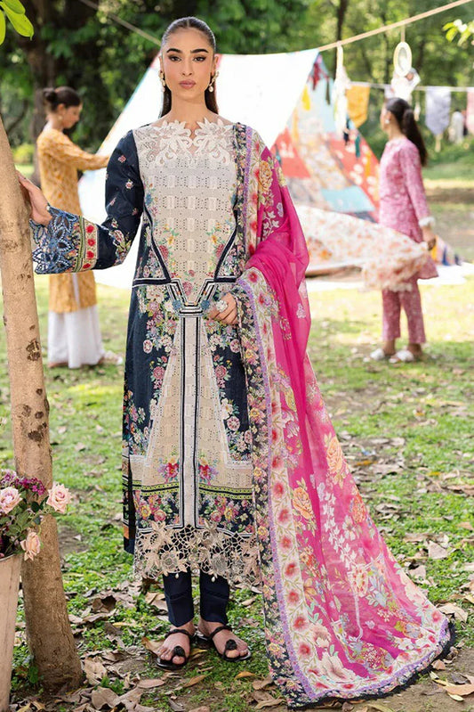 Picture of Rajbari - Schiffli Printkari Exclusive Lawn Collection - Schiffli Printkari-12 - Unstitched - Available at Raja Sahib