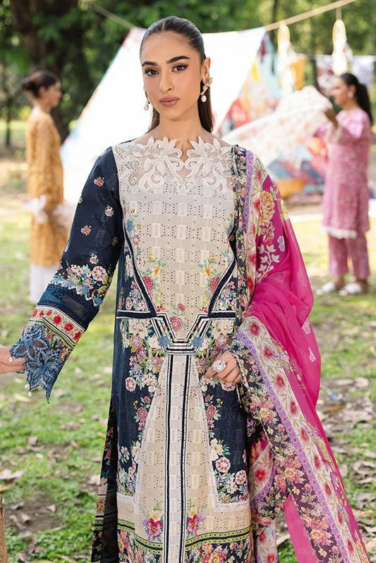 Picture of Rajbari - Schiffli Printkari Exclusive Lawn Collection - Schiffli Printkari-12 - Unstitched - Available at Raja Sahib