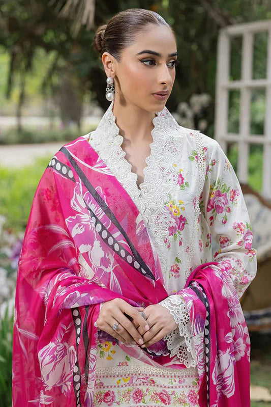 Picture of Rajbari - Schiffli Printkari Exclusive Lawn Collection - Schiffli Printkari-02 - Unstitched - Available at Raja Sahib