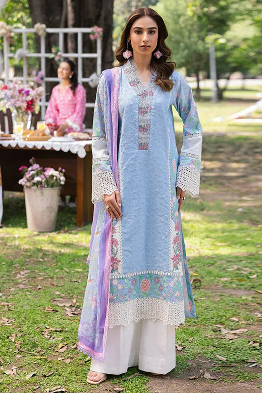Picture of Rajbari - Schiffli Printkari Exclusive Lawn Collection - Schiffli Printkari-04 - Unstitched - Available at Raja Sahib