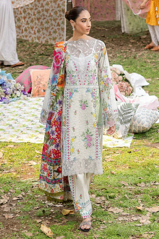Picture of Rajbari - Schiffli Printkari Exclusive Lawn Collection - Schiffli Printkari-08 - Unstitched - Available at Raja Sahib
