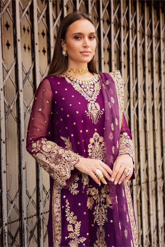 Picture of Freesia - Talia Luxury Chiffon Collection - Elke-FW50066 - Unstitched - Available at Raja Sahib