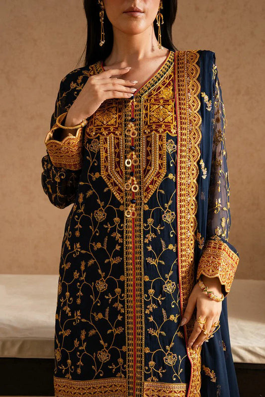 Picture of Freesia - Imane Chiffon Collection - FS-U5600 Midnight Sail - Unstitched - Available at Raja Sahib