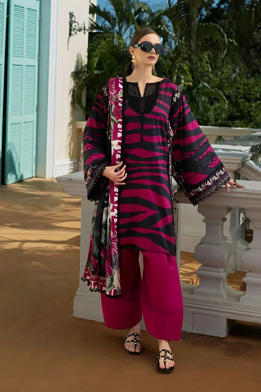 Picture of Elaf - Premium Prints Summer Collection - EPE-02B BERRY BLUSH - Unstitched - Available at Raja Sahib