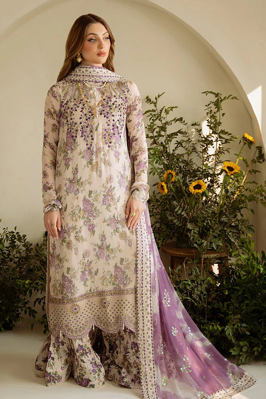 Picture of Nureh - Amaya Embroidered & Printed Chiffon Collection Vol 1 - AM-07 - Unstitched - Available at Raja Sahib