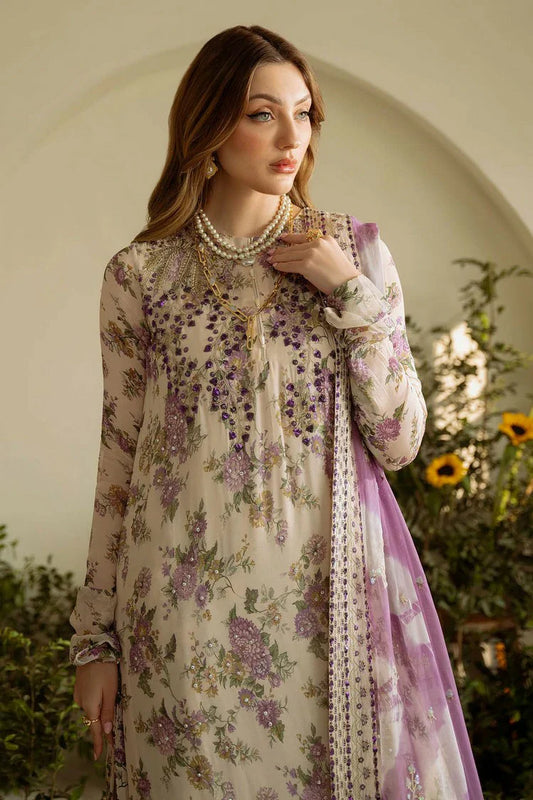 Picture of Nureh - Amaya Embroidered & Printed Chiffon Collection Vol 1 - AM-07 - Unstitched - Available at Raja Sahib