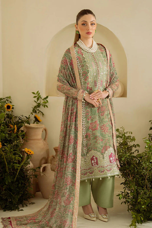 Picture of Nureh - Amaya Embroidered & Printed Chiffon Collection Vol 1 - AM-08 - Unstitched - Available at Raja Sahib