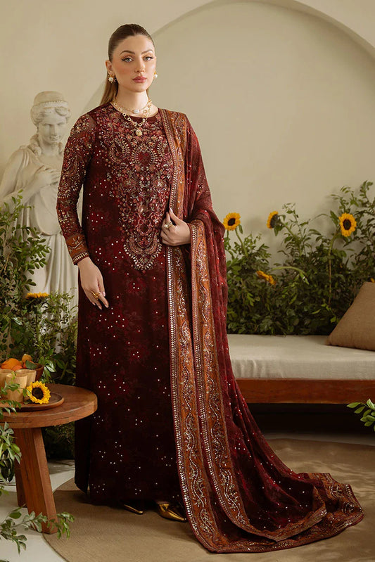Picture of Nureh - Amaya Embroidered & Printed Chiffon Collection Vol 1 - AM-09 - Unstitched - Available at Raja Sahib
