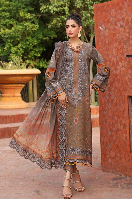 Picture of Charizma - Combination Embroidered Printed Lawn Collection Vol 4 - CCS4-27 - Unstitched - Available at Raja Sahib