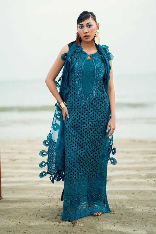 Picture of Nureh - Khuwab Embroidered And Embellished Swiss Voil Lawn Collection - NE-148 - Unstitched - Available at Raja Sahib