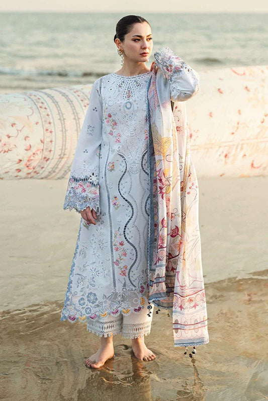 Picture of Qalamkar - Sahil Luxury Embroidered Lawn Collection - FK-02 Isabella - Unstitched - Available at Raja Sahib