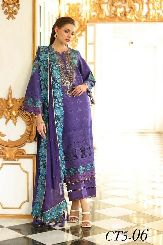 Picture of Charizma - Tabeer Premium Schiffli Lawn Collection Vol 1 - CT5-06 - Unstitched - Available at Raja Sahib