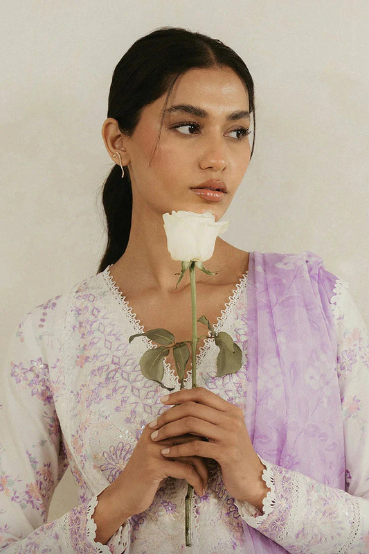 Picture of Ayzel - Amore Summer Embroidered Lawn Collection - AL-25-V4-01 AZURE - Unstitched - Available at Raja Sahib