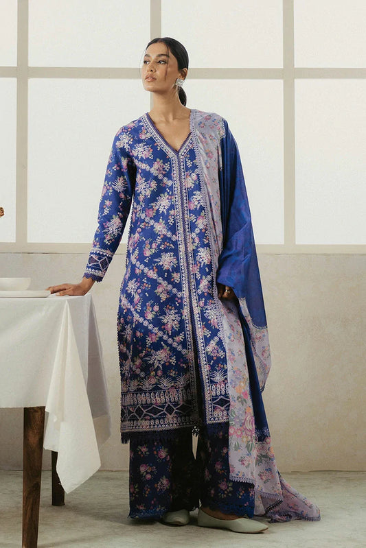 Picture of Ayzel - Amore Summer Embroidered Lawn Collection - AL-25-V4-09 CELETE - Unstitched - Available at Raja Sahib