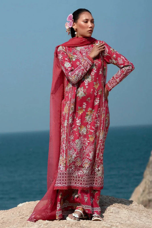 Picture of Afrozeh - Summer Together Lawnkari Collection Vol 3 - 05 Pink Ruby - Unstitched - Available at Raja Sahib