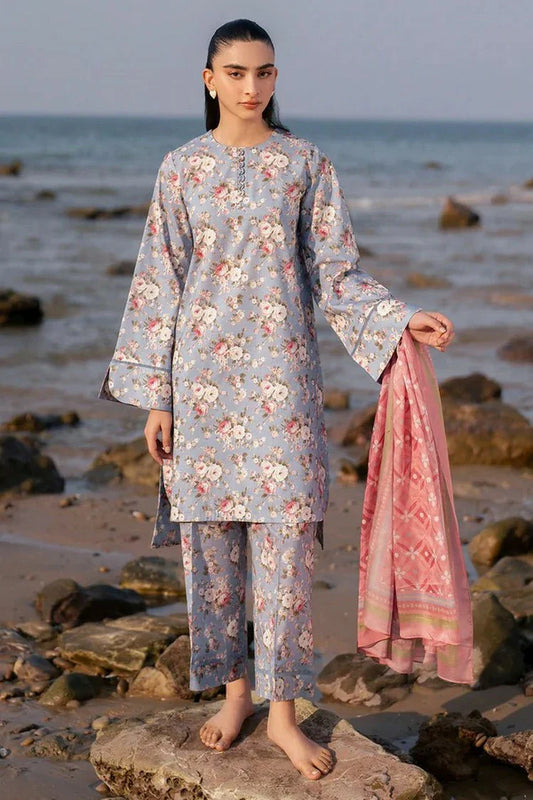 Picture of Jazmin - Summer Basic Collection - DIGITAL PRINTED LAWN USE-9154 - Unstitched - Available at Raja Sahib