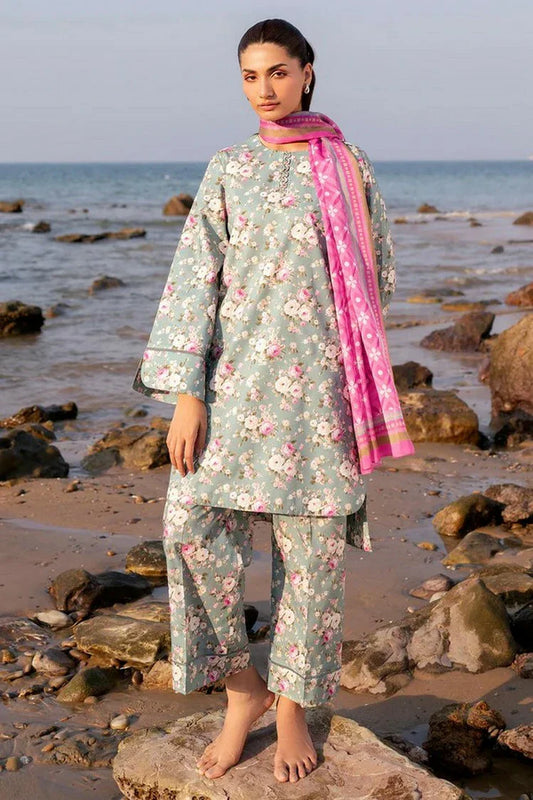 Picture of Jazmin - Summer Basic Collection - DIGITAL PRINTED LAWN USE-9155 - Unstitched - Available at Raja Sahib