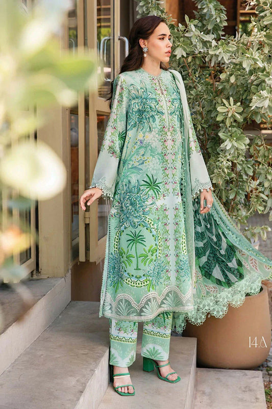 Picture of Maria B - M Prints Spring Summer - Design 14A - Unstitched - Available at Raja Sahib