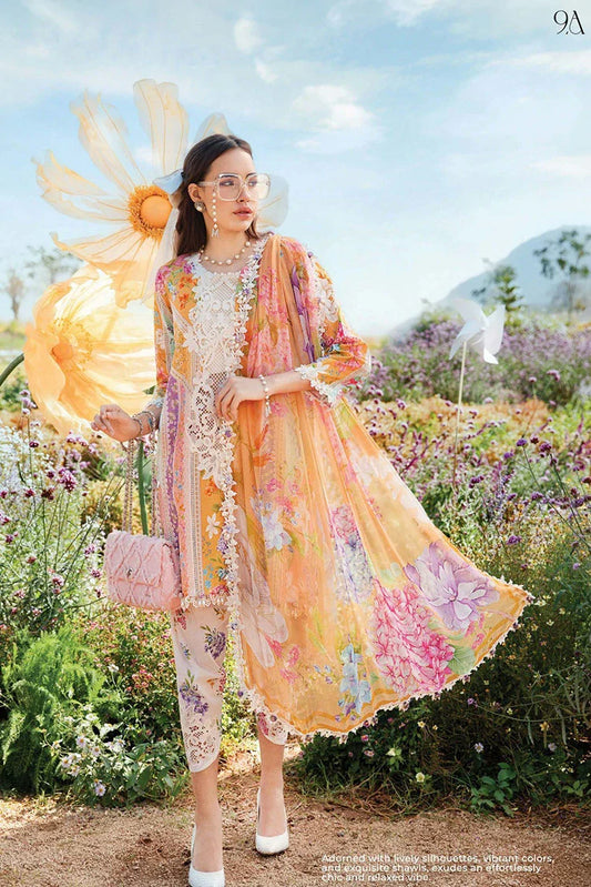 Picture of Maria B - M Prints Spring Summer - Design 9A - Unstitched - Available at Raja Sahib