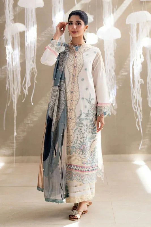 Picture of Aabyaan - Saagar Luxury Festive Lawn Collection - ZAIRA (AS-09) - Unstitched - Available at Raja Sahib