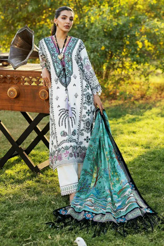 Picture of Sadaf Fawad Khan - Luxury Embroidered Lawn Collection - 2B PALM ISLAND - Unstitched - Available at Raja Sahib