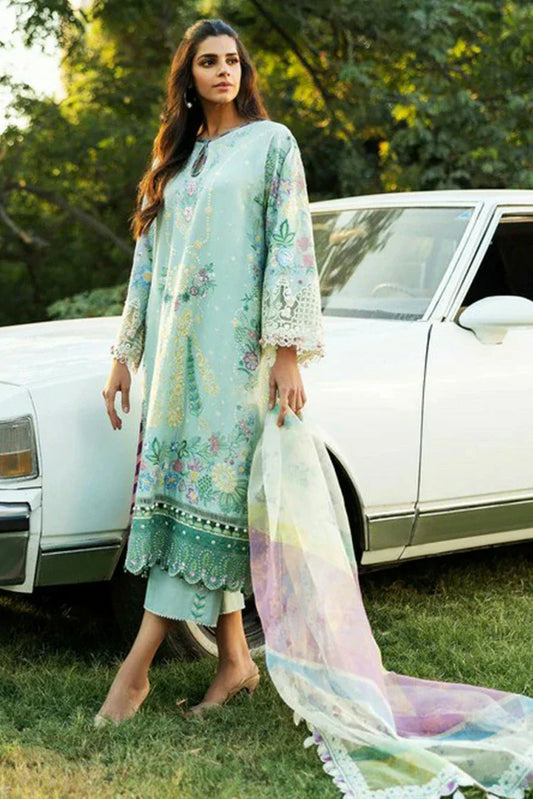 Picture of Sadaf Fawad Khan - Luxury Embroidered Lawn Collection - 3A MID SUMMER EVENING - Unstitched - Available at Raja Sahib