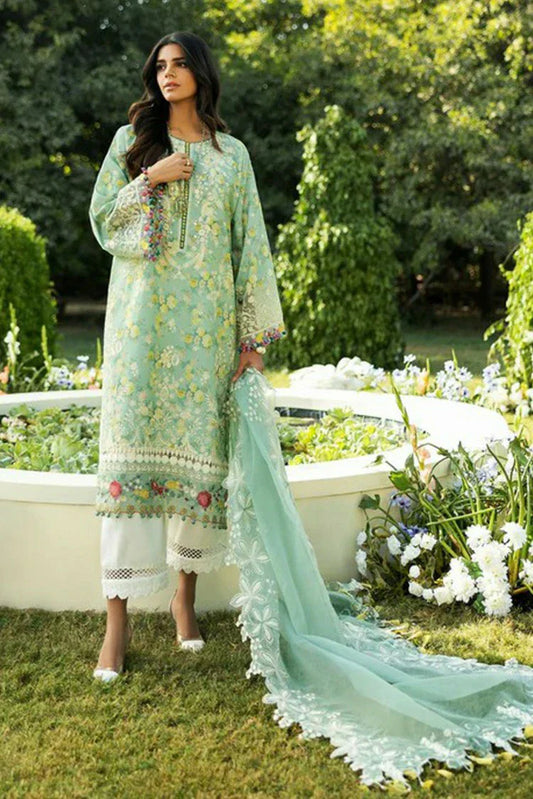 Picture of Sadaf Fawad Khan - Luxury Embroidered Lawn Collection - 4B BLOOM - Unstitched - Available at Raja Sahib