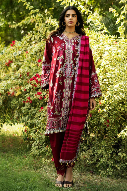 Picture of Sadaf Fawad Khan - Luxury Embroidered Lawn Collection - 5B WISTERIA - Unstitched - Available at Raja Sahib