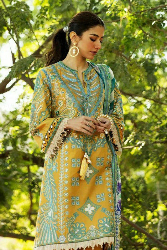 Picture of Sadaf Fawad Khan - Luxury Embroidered Lawn Collection - 6B LIANA - Unstitched - Available at Raja Sahib