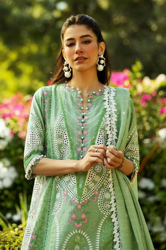 Picture of Sadaf Fawad Khan - Luxury Embroidered Lawn Collection - 7A FRENCH HEARTS - Unstitched - Available at Raja Sahib