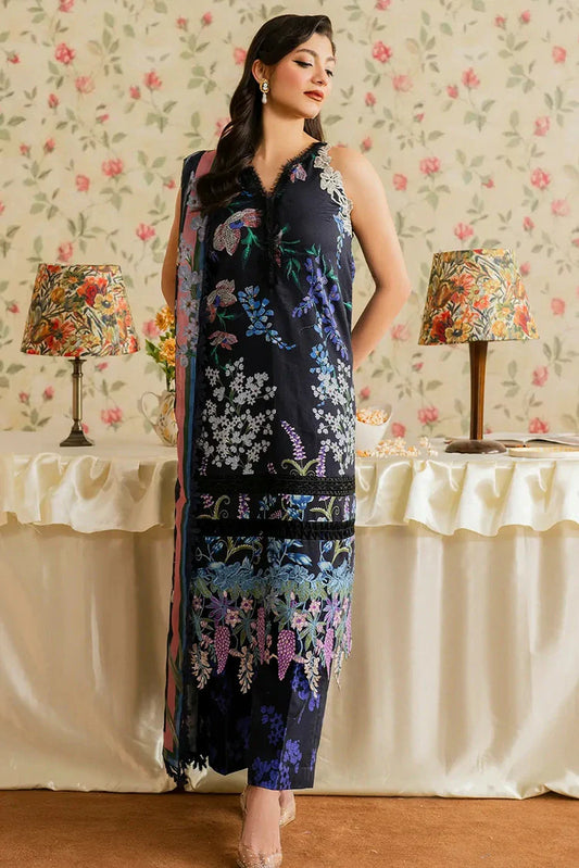 Picture of Asifa & Nabeel - Meraaki Spring Summer Collection Vol 1 - Mehtab (MVL25-10) - Unstitched - Available at Raja Sahib